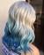 Blonde Hair Dip Dyed Pink