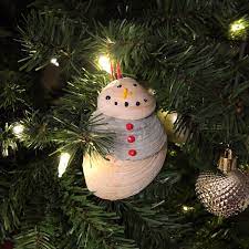 Well you're in luck, because here they come. New England Romance Easy Diy Seashell Snowman Christmas Ornament