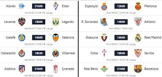 Partidos de la fecha 6 del torneo apertura 2020 de la liga 1 movistar. Partidos Jornada 23 Liga Espanola 2020 Horarios Y Clasificacion