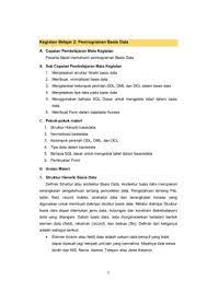 Tidak seperti database sql, database tersebut tidak memiliki tabel atau catatan. Struktur Hierarki Basis Data