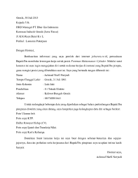 Selain melalui pos anda bisa juga mengirimkan surat lamaran kerja anda melalui email, pastikan alamat email perusahaan yang anda. Doc Contoh Surat Lamaran Kerja 1 Ahmad Nueryadi Academia Edu