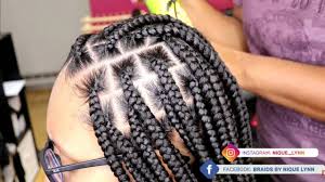 How To Do Medium Knotless Box Braids Youtube how to do medium knotless box braids