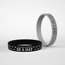 Starting in 2019 til valhalla project donates an additional 20% of net proceeds towards reducing veteran suicide. 22 A Day Bands Silicone New Til Valhalla Project