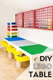 Pin By Max On Playroom Lego Table With Storage Kids Rooms Diy Lego Table Diy