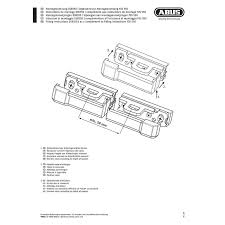 Sicherheitstechnik Abus Dsb550 S Farbe Silber Doppelschliessblech Fos550 Fos55a Stangenschlosser Sdmgkb2 Sch Id