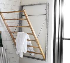 Galvanized Wall Mount Laundry Drying Rack Pottery Barn The feature that sets the oxo good grips convertible foldaway dish rack apart from competitors is that the spout, legs, and side walls fold up for compact storage either vertically or horizontally. galvanized wall mount laundry drying rack