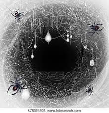 The black widow spider can often be found hanging upside down within the center of their nest as they await their prey. Black Widow Spiders Nest 3d Realistic Drawing K78324203 Fotosearch