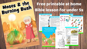 Freebibleimages is a uk registered charity (1150890). Moses And The Burning Bush Free Bible Lesson For Kids Trueway Kids