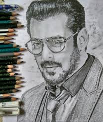 With This Fascinating Post Of Salman Khan Inspired Hugely By Tiger Zinda Hai Versatile Artist Khawaja Celebrity Artwork Art Sketches Contemporary Art Canvas