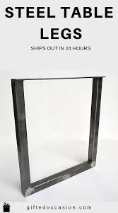 Steel Table Legs U Shape 2x2 Diy Table Legs Diy Table Legs Steel Table Legs Diy Table