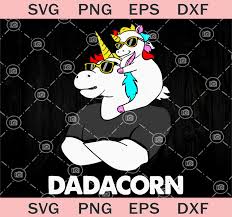 Download Dadacorn Father S Day Svg Daddy Unicorn Svg Baby Unicorn Svg Original Svg Cut File Designs