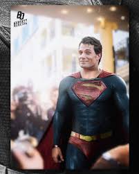 Man of steel director zack snyder showed his support for #henrycavillsuperman by sharing an old photo of cavill wearing christopher reeve's suit from 1978's superman. Henry Cavill Gets Classic Red Trunks In Superman Image Famousfix Com Post