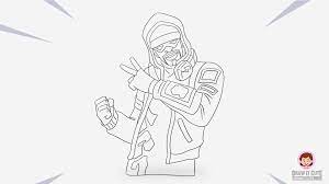 The fortnite season 9 patch notes have been released. How To Draw Stratus Fortnite Season 9 Step By Step Drawing Tutorial With Coloring Page Draw It Cute