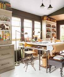 To give yourself more working table space, use the walls to store things you need in your craft room. 19 Craft Room Ideas That Will Boost Your Creativity And Inspire You