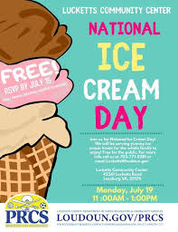 Sunday is national ice cream day 2017, and you know what that means — lots of ice cream photos on your social feeds (and also free ice cream). Ice Cream Day Free Lucketts Community Center Leesburg July 19 2021 Allevents In