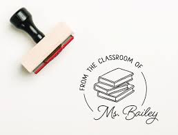 Custom Teacher Stamp Custom Book Stamp From The Classroom Of Etsy Book Stamp Teacher Stamps Teacher Stamps Personalized