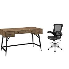 With millions of unique furniture, décor, and housewares options, we'll help you find the perfect solution for your style and your home. 2 Piece Office Set With Distressed Rustic Desk And Office Chair Walmart Com Walmart Com