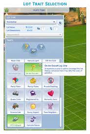 All games, sims 2, sims 3, sims 4. Mod The Sims On An Occult Ley Line Lot Trait