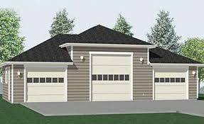 Choose your 3 car garage plan wisely. Hipped Roof Style 3 Car Garage Plan 1176 1 45 3 X 26