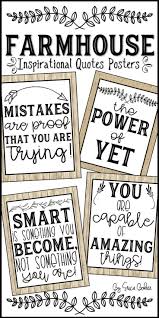 Black And White Classroom Quotes Farmhouse Style Inspirational Quote Posters Growth Mindset Posters Kindness Inspirational Classroom Quotes Inspirational Classroom Posters Classroom Quotes