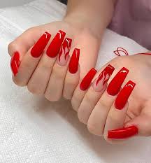 Diy Soap Decor Crafts Diy For Kids Spring Decor Birthday Nail Burgundy Nail Garden For In 2020 Red Acrylic Nails Glow Nails Red Nail Art Designs