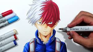 This coloring page looks like a complete work of art. How To Draw Todoroki Shoto Step By Step Tutorial Youtube