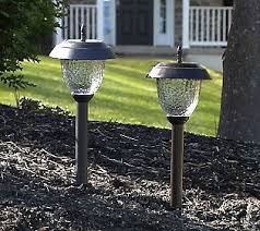 Paradise 8 Pc Summer Winter Landscape Size Solar Lightset Lumabright Tech Qvc Com Solar Lights Outdoor Style Exterior Lighting