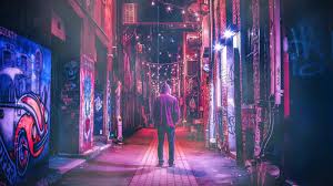 تحميل خلفيات 4k أجمل خلفية 4k للكمبيوتر neon nights cyberpunk cyberpunk 2077
