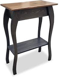 Slim Wooden End Table Amish Furniture Thin Narrow Side Tables For Living Room Hallway Or Nightstan In 2020 Living Room Side Table Amish Furniture Narrow Side Table