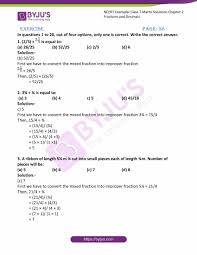 To write the sum as a mixed number. Ncert Exemplar Solutions For Class 7 Maths Chapter 2 Fractions And Decimals Download Free Pdf