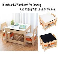 Costzon Kids Table And 2 Chairs Set 3 In 1 Wooden Table Furniture For Toddler Activity Table Desk Sets Kids Table And Chairs Table And Chair Sets Kid Table
