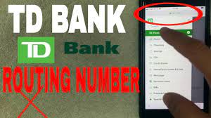 A routing number is a nine digit code, used in the united states to identify the financial institution. Td Bank Aba Routing Number Where Is It Youtube