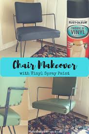 Furniture Makeover With Spray Paint Vinyl Chairs Makeover Vinyl Chairs Vinyl Spray Paint