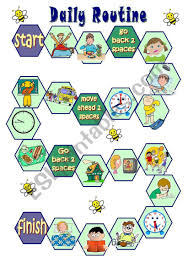 Daily Routine Board Game Worksheet Daily Routine Activities Daily Routine Daily Routine Worksheet