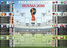 russia 2018 fifa world cup fixtures printable wall chart