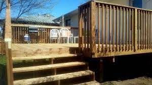 Use the stair calculator on decks.com to determine the number of stairs and the rise and run of each. Kinn Contracting Opening Hours Thunder Bay On