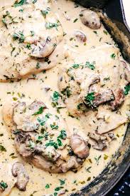 Creamy Parmesan Herb Mushroom Chicken The Recipe Critic Chicken Mushroom Recipes Mushroom Chicken Herb Chicken Recipes