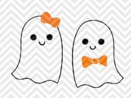 Cute Ghost Halloween Girl Boy Bowtie Bow Svg And Dxf Cut File Png Kristin Amanda Designs