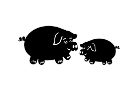 Download Mom And Baby Pigs Svg Cut File By Creative Fabrica Crafts Creative Fabrica PSD Mockup Templates