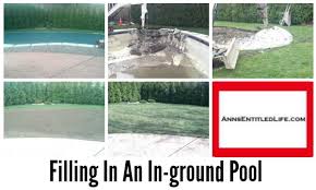 If the soil conditions are right, the pool can actually begin to float up out of the ground, which can cause soil erosion or even foundation. Filling In An In Ground Pool