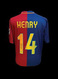 How many goals has thierry henry scored this season? Thierry Henry Signed Barcelona 2008 09 Shirt All Star Signings