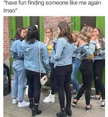 Shoutout To The Lady In The Canadian Tuxedo On The Left Memes