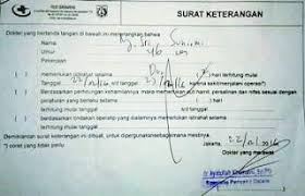 Hidungnya bercucuran darah akibat penyakit yang dideritanya itu. Contoh Surat Izin Tidak Masuk Sekolah
