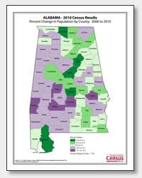 Bureau of the census, 1990 Printable Alabama Maps State Outline County Cities