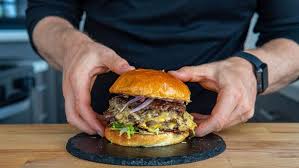 15 Minute Triple Smash Burger With Bacon Ethan In 2021 Smash Burger Burger Bacon Cheese