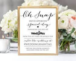 Oh Snap Wedding Sign Wedpics Sign Hashtag Wedding Sign Etsy Wedding Hashtag Sign Wedding Signs Wedding Hashtag