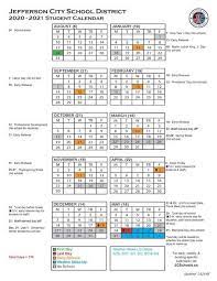 Complete 2020 2021 School Calendar