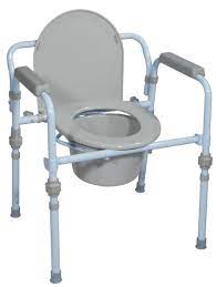 Standard Commode Easily Opens And Folds For Storage And Transportation Elastic Cord Allows Legs To Fold Up For Smallest F Commode Chair Toilet Chair Chair