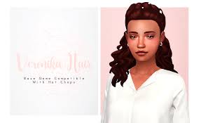 Eronika Hair Normal Bgc Comes Will All 16 Ea Hair Colors Hat Compatible Custom Thumbnails Dont Repost Use As Y Sims Hair Sims 4 Black Hair Sims 4