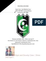 Waktu dan lokasi acara hari dan tanggal : Proposal Hijab 2